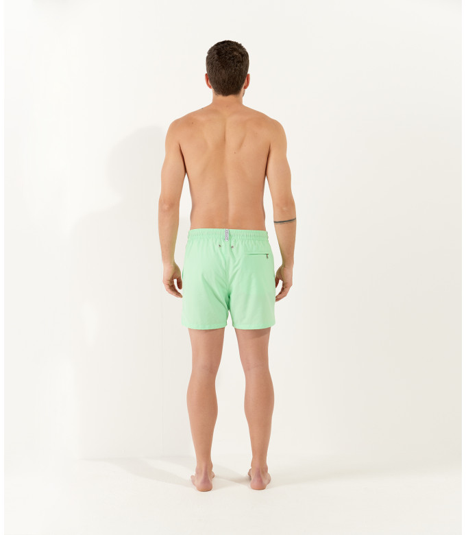 SOFT - Short de bain uni vert anis