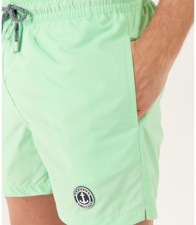 SOFT - Plain lime green swim shorts