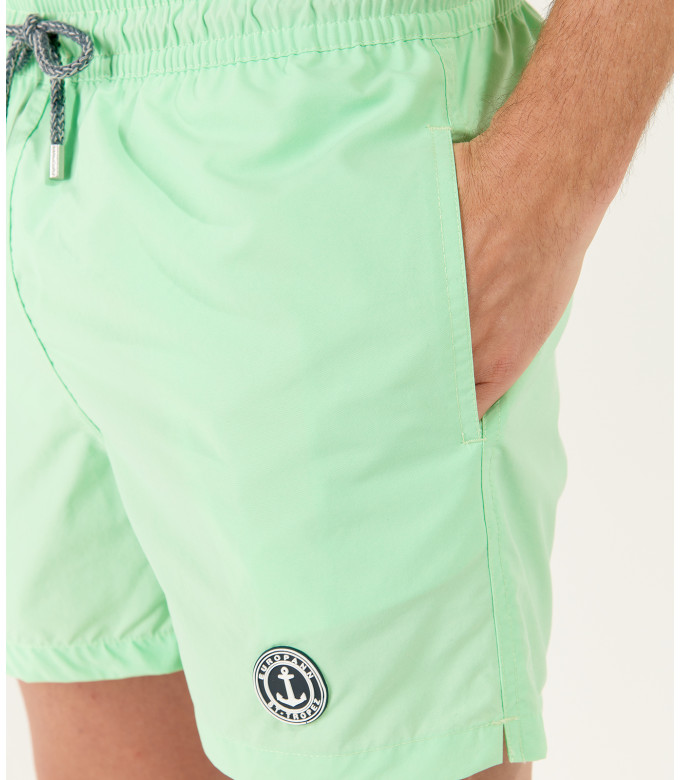 SOFT - Short de bain uni vert anis