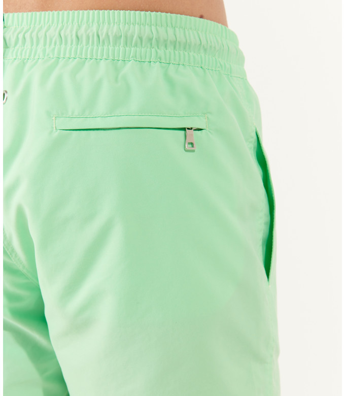 SOFT - Short de bain uni vert anis