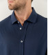 STUART - Thin jersey cotton shirt, blue navy