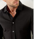 STUART - Thin cotton shirt, black