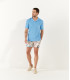 TOWELLING POLO MITCH OCEAN BLUE