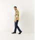 SUNNY - Summer flower print linen shirt