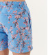 THEO ocean Japanese flower print swim shorts