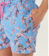 THEO Short de bain imprimé motif fleur japonaise ocean