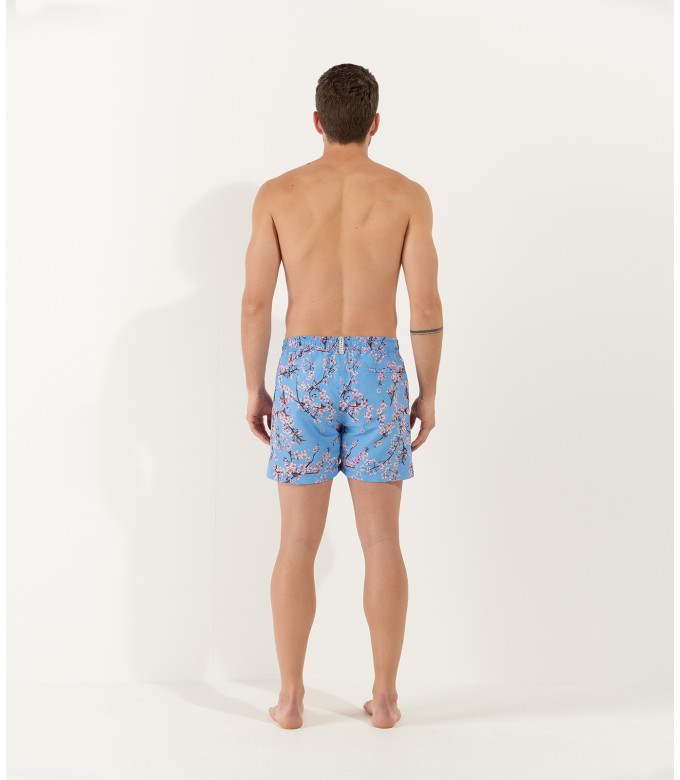 THEO ocean Japanese flower print swim shorts