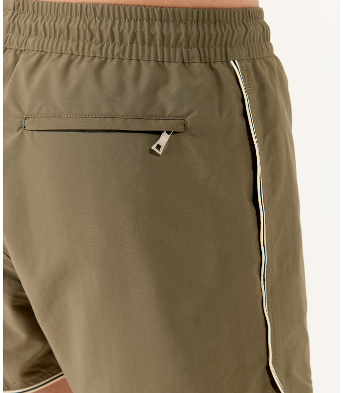 TOM - Short de bain uni kaki