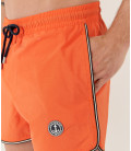 TOM - Short length plain orange swim shorts