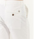 TEXAS - Bermuda chino slim uni, blanc