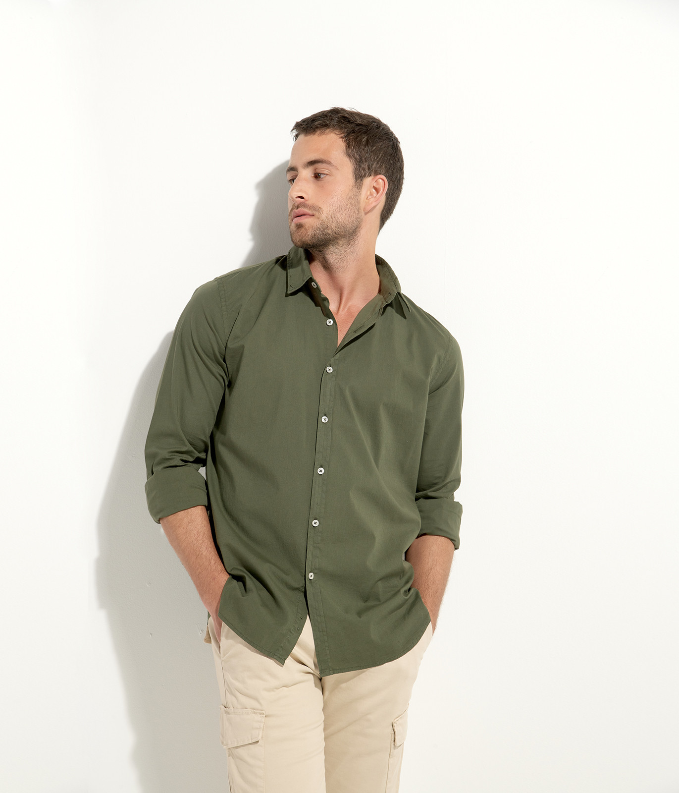Shirt kaki hotsell