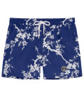 NIKO - Short de bain imprimé fleurie indigo junior