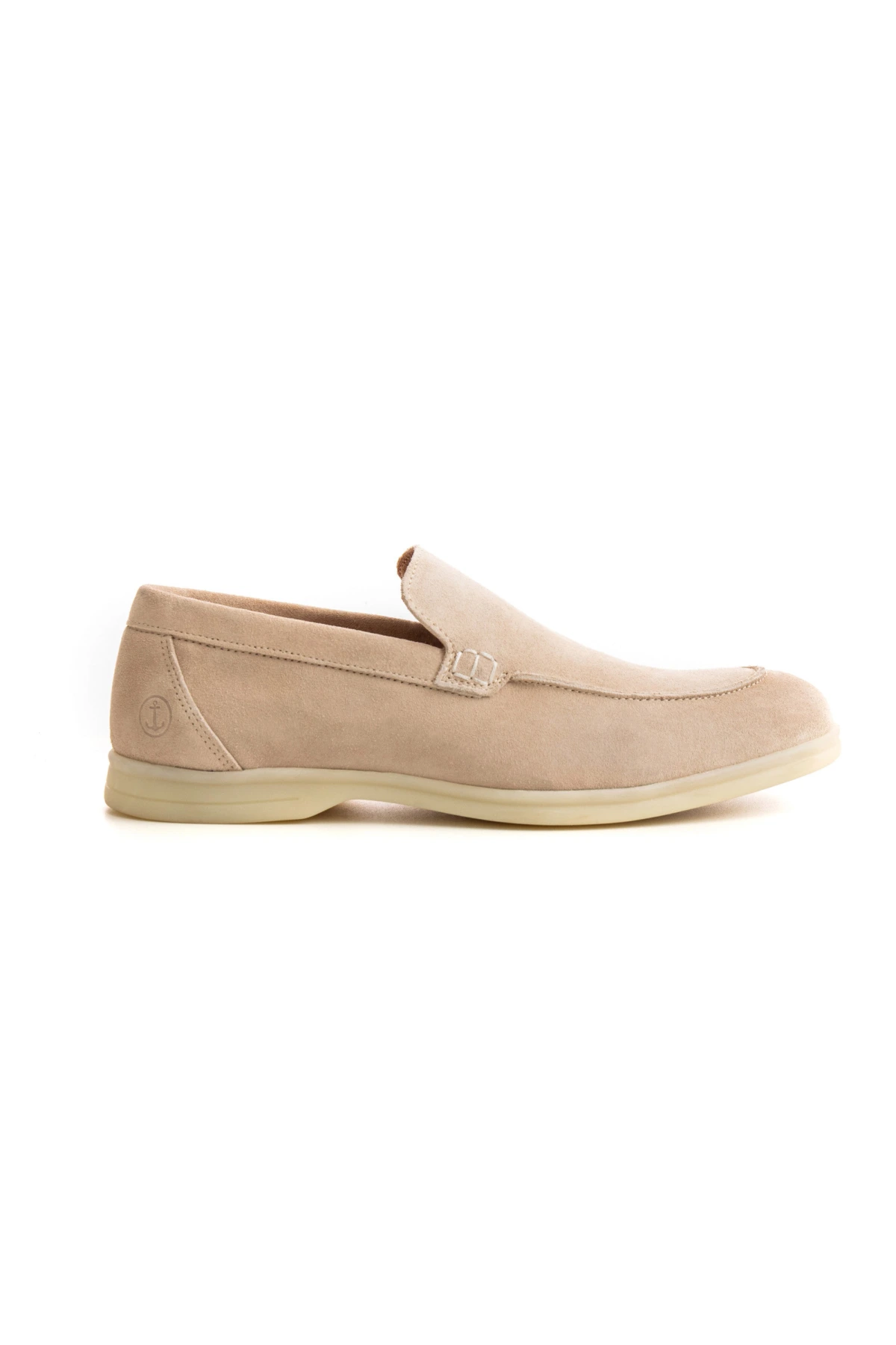 CAPRI - Mocassins en cuir nubuck beige