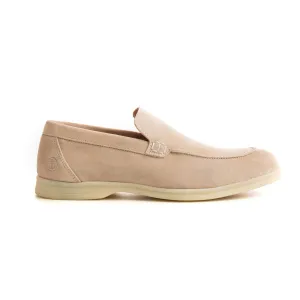 CAPRI - Mocassins en cuir nubuck beige