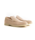 CAPRI - Beige nubuck leather loafers