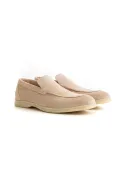 CAPRI - Beige nubuck leather loafers