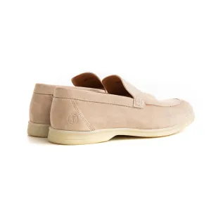 CAPRI - Mocassins en cuir nubuck beige