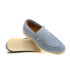 CAPRI - Sky nubuck leather loafers