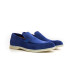 CAPRI - Mocassins en cuir nubuck indigo