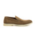 CAPRI - Mocassins en cuir nubuck kaki