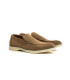 CAPRI - Mocassins en cuir nubuck kaki