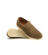 CAPRI - Mocassins en cuir nubuck kaki