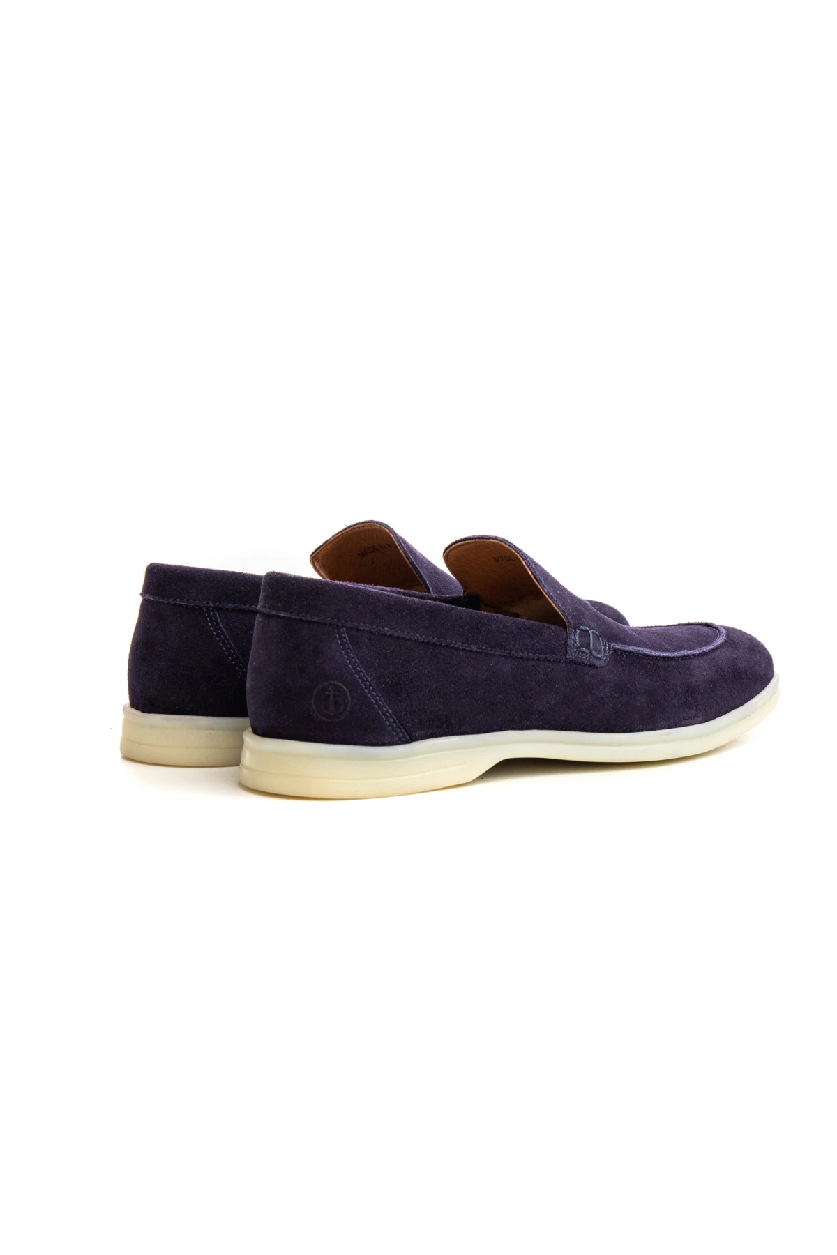 CAPRI - Mocassins en cuir nubuck marine