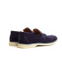 CAPRI - Navy nubuck leather loafers