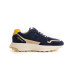 FIRE - Low top navy chunky sneakers in nubuck leather