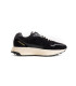 FIRE - Low top black chunky sneakers in nubuck leather