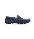 MONZA - Mocassins nubuck bleu marine