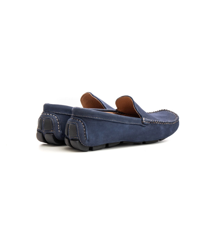 MONZA - Mocassin en nubuck, marine