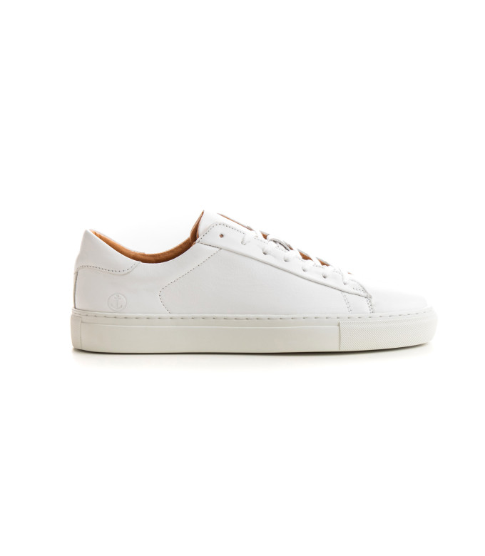 SUMMIT - Low top white sneakers in leather