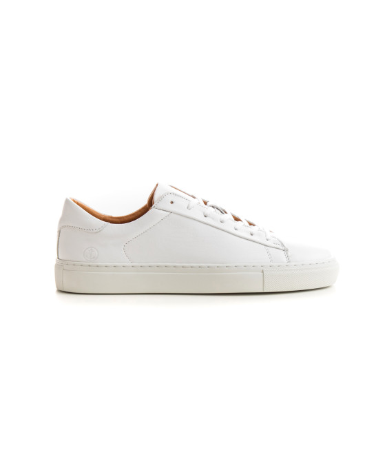 SUMMIT - Low top white sneakers in leather