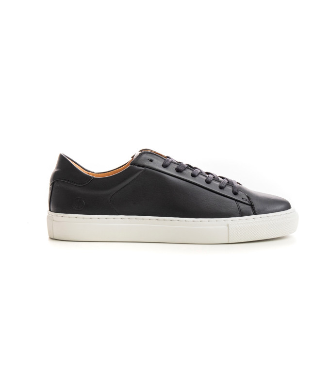 SUMMIT - Low top black sneakers in leather