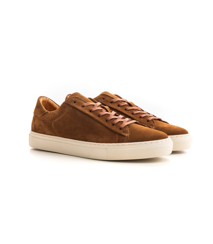 SUMMIT- Low top moka sneakers in nubuck leather