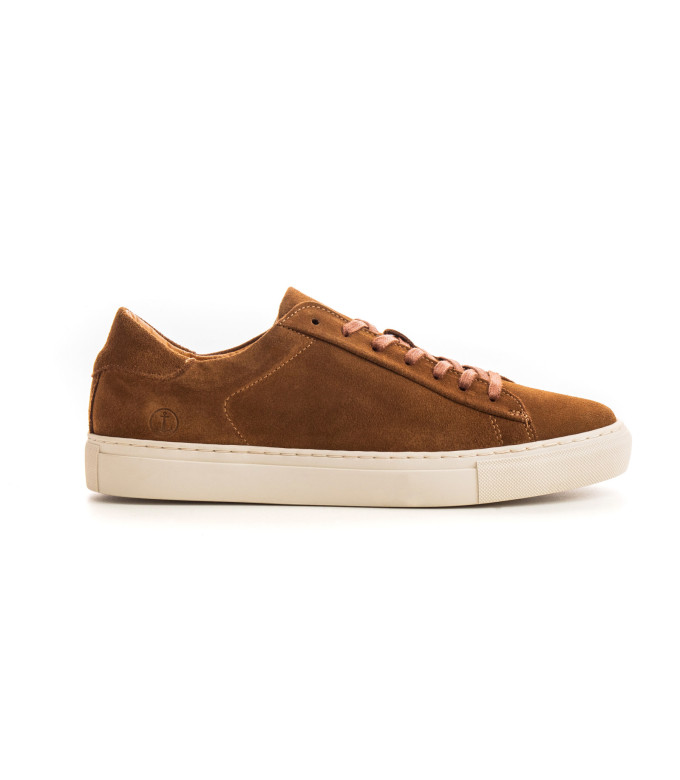 SUMMIT- Low top moka sneakers in nubuck leather