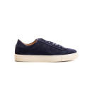 SUMMIT- Low top navy sneakers in nubuck leather