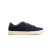 SUMMIT- Low top navy sneakers in nubuck leather