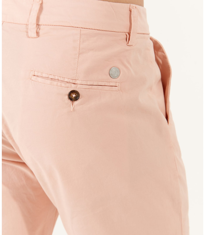 FLASH - Pantalon chino coupe ajustée, rose