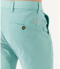 TEXAS - Bermuda chino uni slimfit Aqua