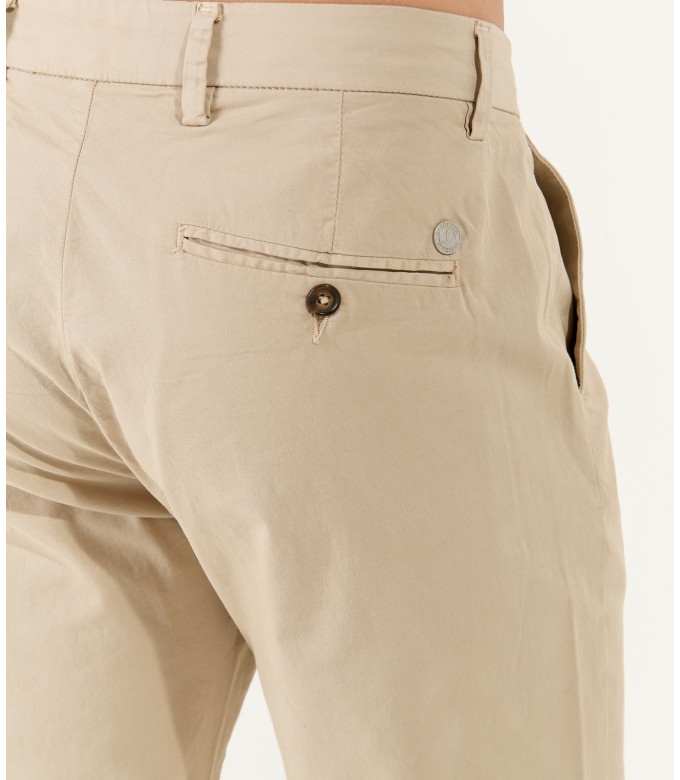 Pants regular fit cotton chinos for mens