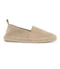 PALMA - Leather crust beige espadrilles