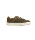 SUMMIT- Low top khaki sneakers in nubuck leather