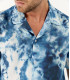 JAX - Chemise en viscose imprimé tie & die indigo
