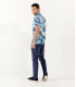 JAX - Chemise en viscose imprimé tie & die indigo
