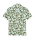 FLOYD - Khaki short-sleeved printed viscose shirt