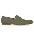 MODENA - Leather crust khaki loafers