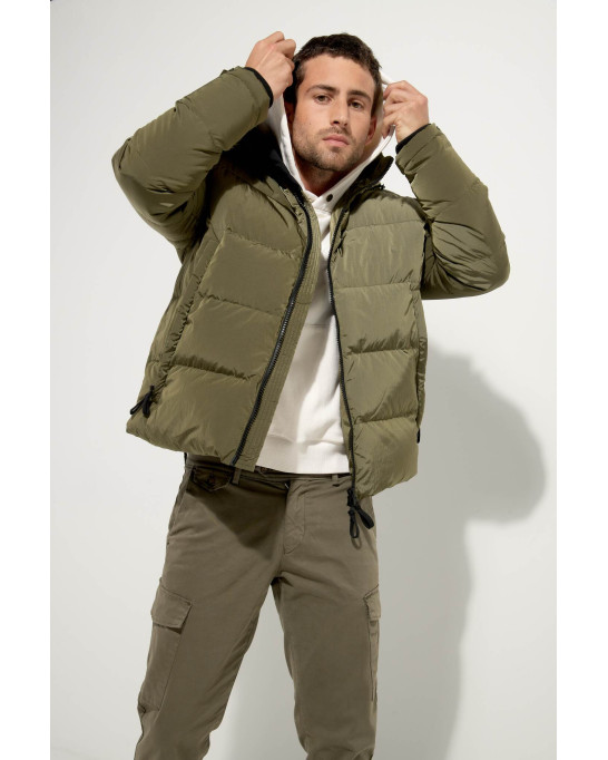 DENVER DOWN JACKET WITH HOOD KHAKI