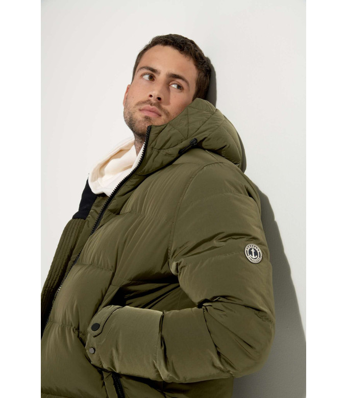 DENVER DOWN JACKET WITH HOOD KHAKI